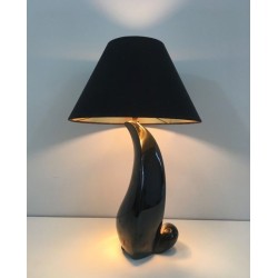 Lampe de Table Céramique Design, Travail Français, vers 1950