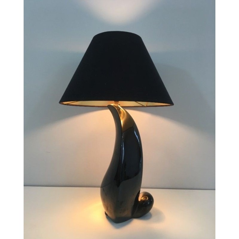Lampe de Table Céramique Design, Travail Français, vers 1950