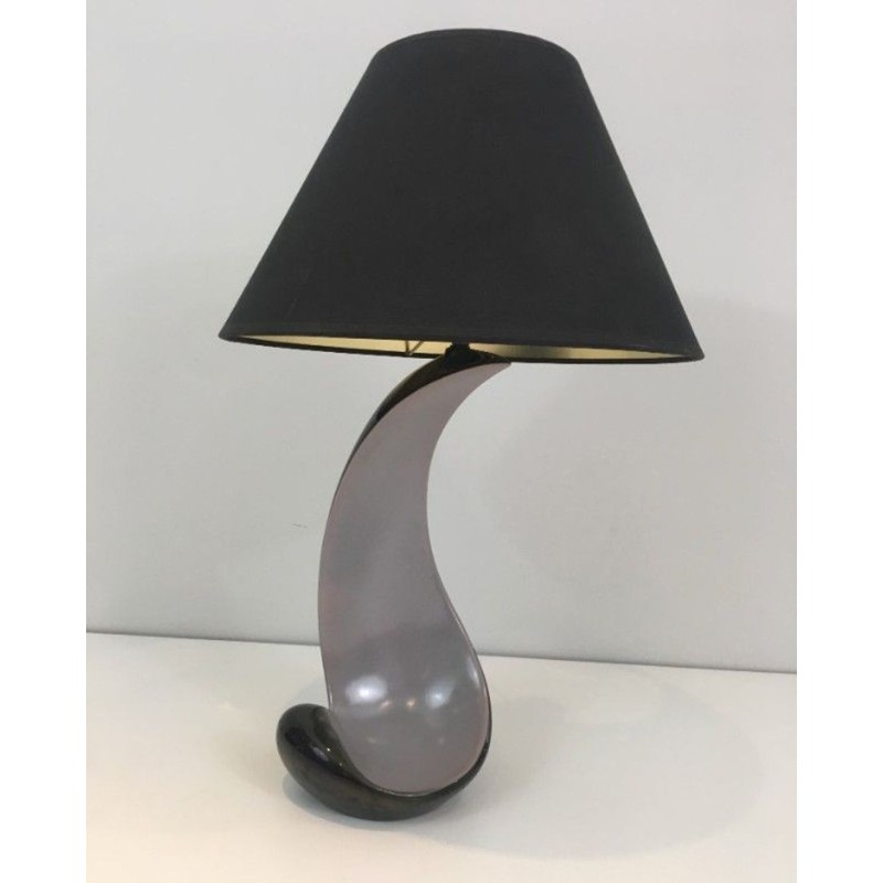 Lampe de Table Céramique Design, Travail Français, vers 1950