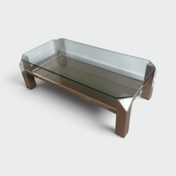 Chrome Design Coffee Table 1970–1980 | Maison BARROIS