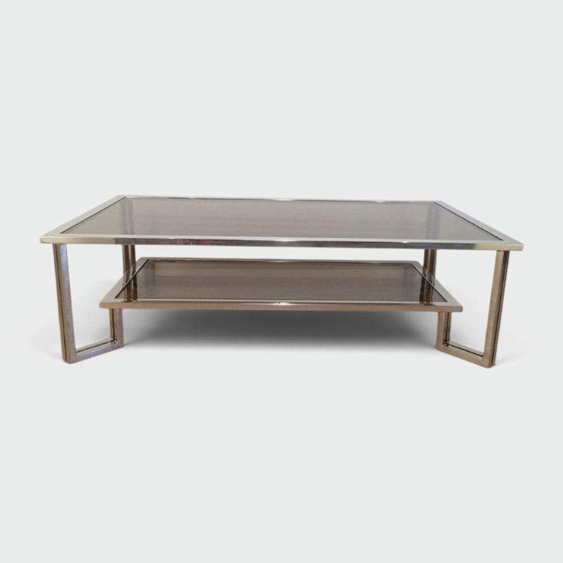 Table Basse Design Chromée