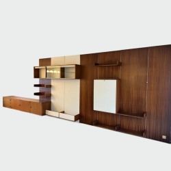 Grand Système Mural Modulable | Bibliothèque Design Français 1970