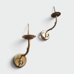 Important Pair of Bronze Wall Sconces 18th Century | Maison BARROIS