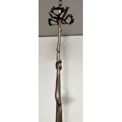Three-Light Empire Bronze Chandelier with Eagle Heads, French Work, circa 1900 – Maison BARROIS