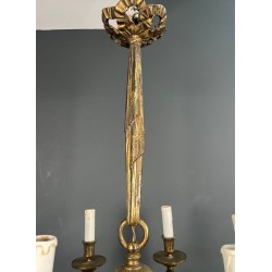 Six-Light Louis XVI Style Bronze Chandelier, French Work, circa 1900 – Maison BARROIS