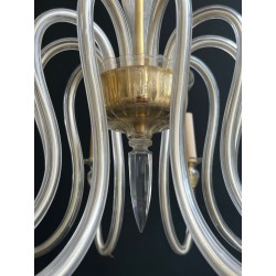 Ten-Arm Murano Crystal Chandelier, Italian Work, circa 1970 – Maison BARROIS
