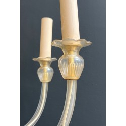 Ten-Arm Murano Crystal Chandelier, Italian Work, circa 1970 – Maison BARROIS