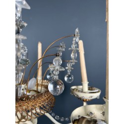 Art Déco Chandelier Crystal Stars Maison Baguès Paris circa 1940 | Maison BARROIS