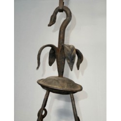 Wrought Iron Chandelier 12 Lights Gothic Style French Work circa 1945 | Maison BARROIS