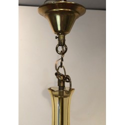 Paire Lustres Cristal Murano Champagne Mid-Century Italien circa 1970 | Maison BARROIS