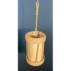 Lanterne en Corde d’Audoux-Minet — Travail Français, vers 1950
