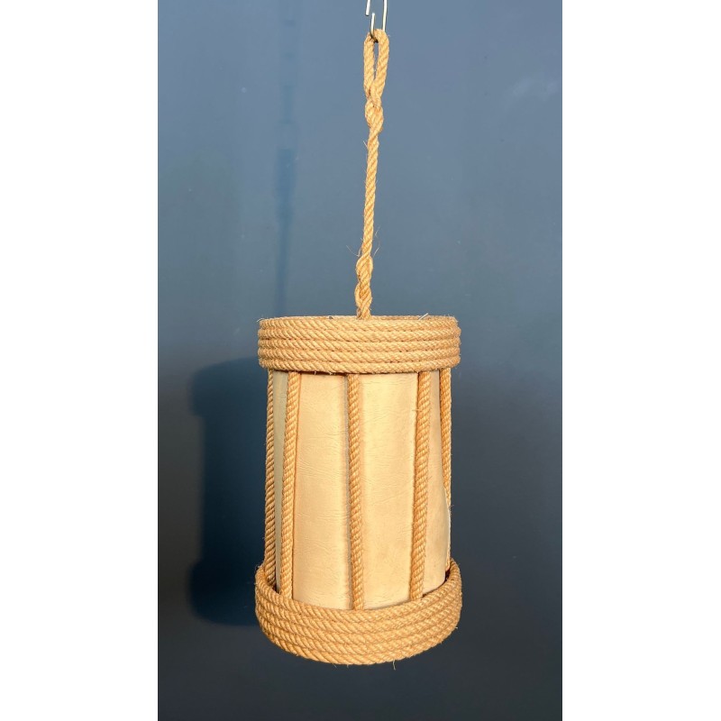 Rope Lantern by Audoux-Minet — French Mid-Century, circa 1950