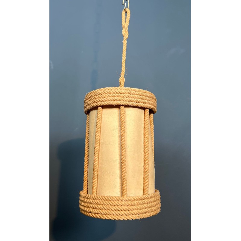 Rope Lantern by Audoux-Minet — French Mid-Century, circa 1950