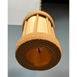 Rope Lantern by Audoux-Minet — French Mid-Century, circa 1950