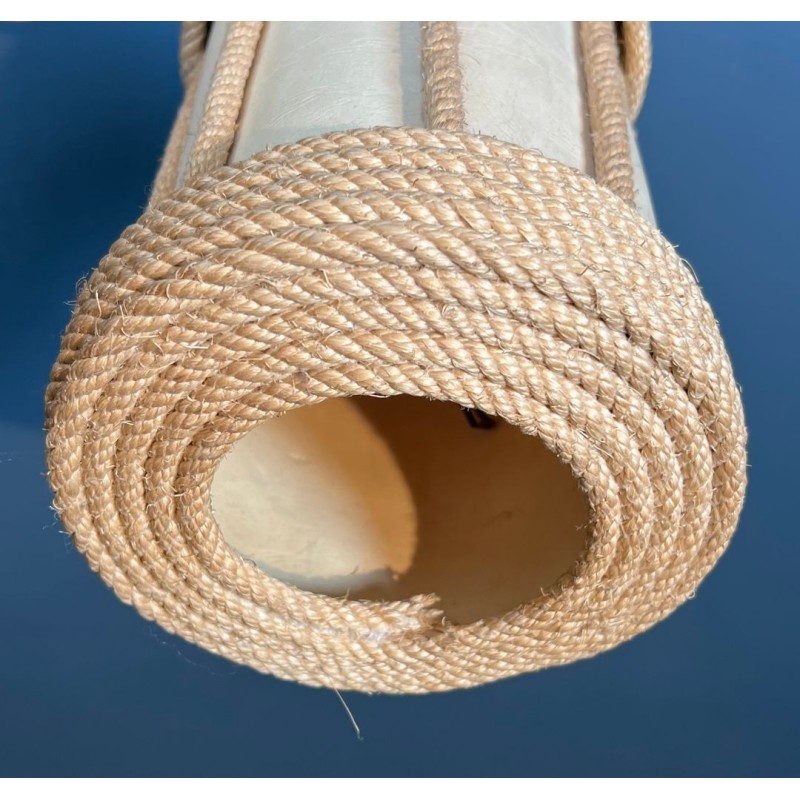 Rope Lantern by Audoux-Minet — French Mid-Century, circa 1950