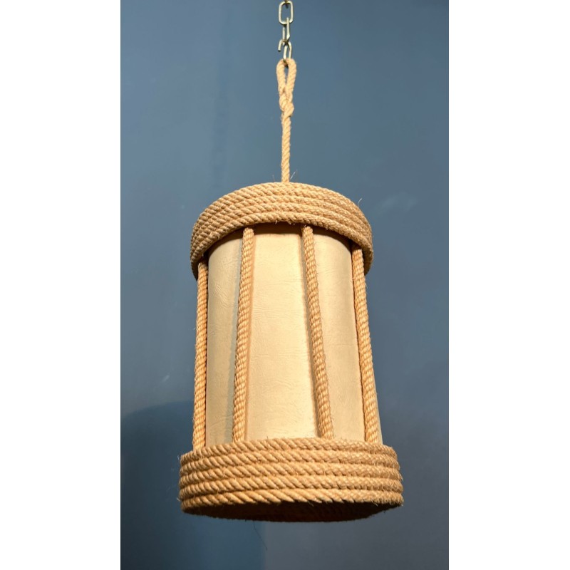 Rope Lantern by Audoux-Minet — French Mid-Century, circa 1950