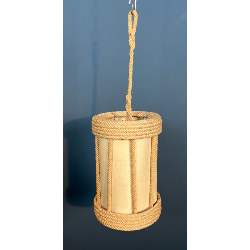 Rope Lantern by Audoux-Minet — French Mid-Century, circa 1950