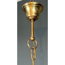 Lucite, Cane and Brass Lantern, Gabriella Crespi Style — Italian, circa 1970