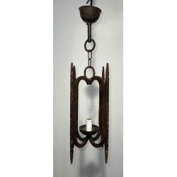 Wrought Iron Lantern — French Work, circa 1950