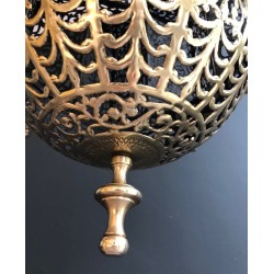 Exceptional Large Brass Oriental Lantern — 19th Century
