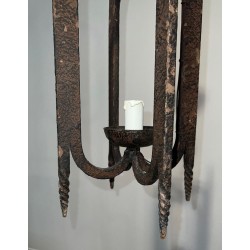 Lanterne en Fer Forgé — Travail Français, vers 1950