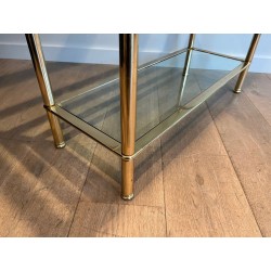 Five-Tier Gilt Chrome and Glass Étagère — French, circa 1970