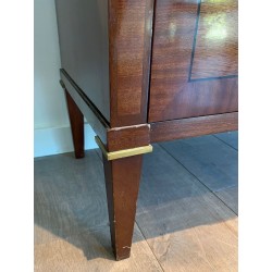Commode Néoclassique Acajou et Laiton, De Coene Frères, Belgique, vers 1950 | Maison BARROIS