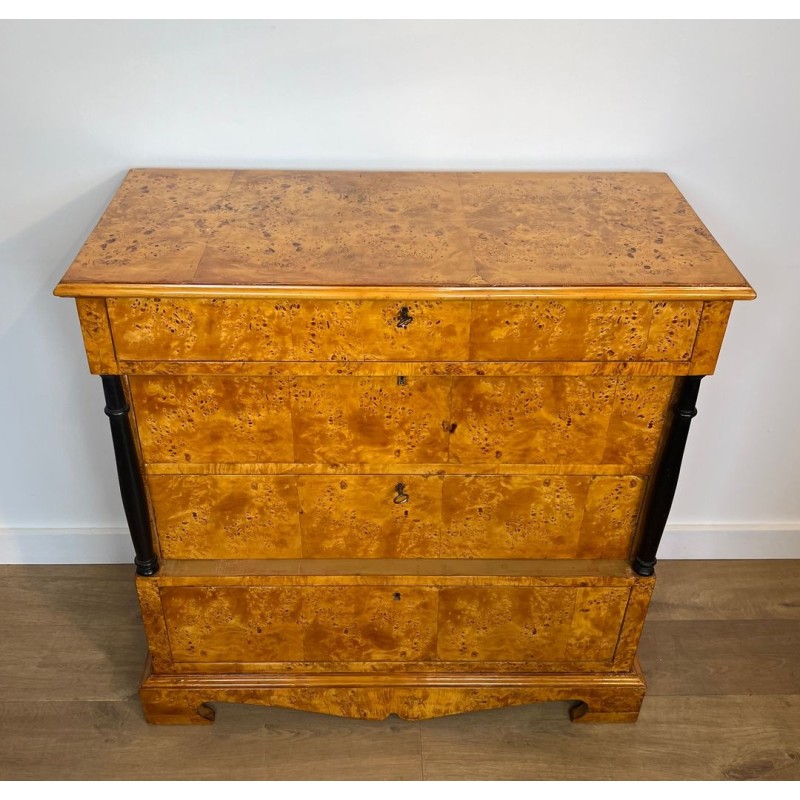 Biedermeier Four-Drawer Chest in Bird’s-Eye Maple, Germany, 19th Century | Maison BARROIS
