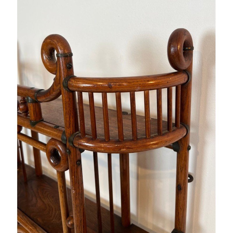 Bentwood and Brass Wall Shelf Unit, Austrian Arts & Crafts, circa 1900 | Maison BARROIS
