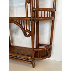 Étagère Murale Bois Courbé et Laiton, Arts & Crafts Autrichien, vers 1900 | Maison BARROIS