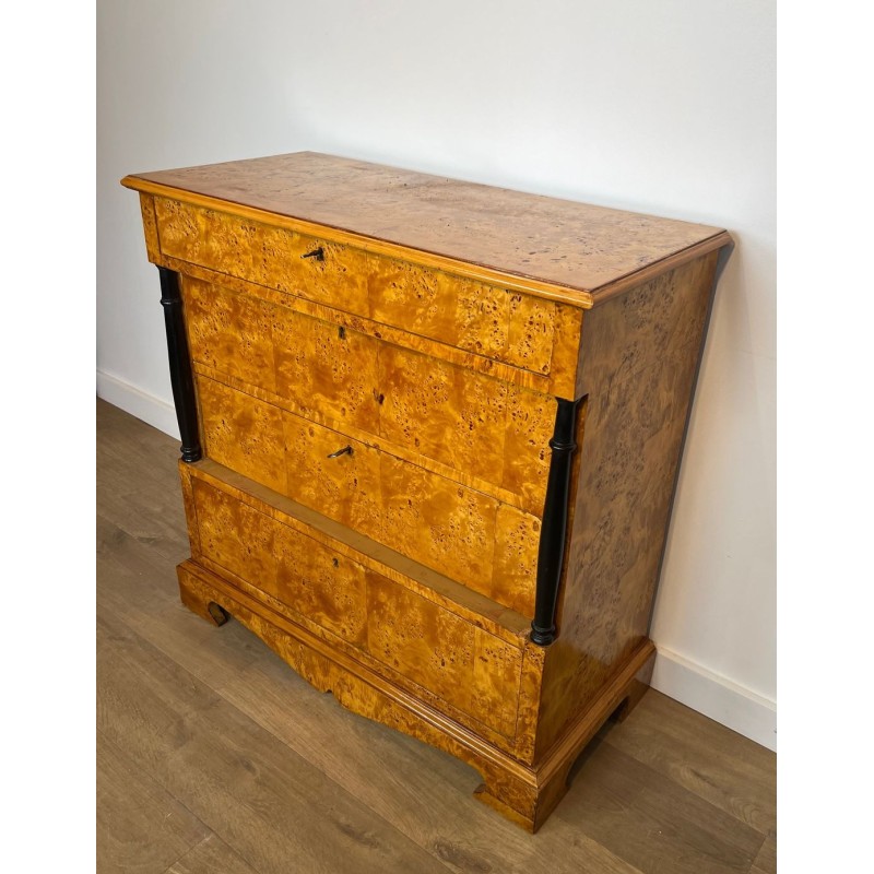 Biedermeier Four-Drawer Chest in Bird’s-Eye Maple, Germany, 19th Century | Maison BARROIS