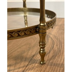 Round Brass and Glass Guéridon, Maison Jansen, France, circa 1940 | Maison BARROIS