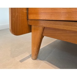 Grande Enfilade en Sapin et Rotin, France, vers 1970 | Maison BARROIS