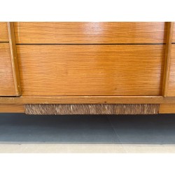 Grande Enfilade en Sapin et Rotin, France, vers 1970 | Maison BARROIS