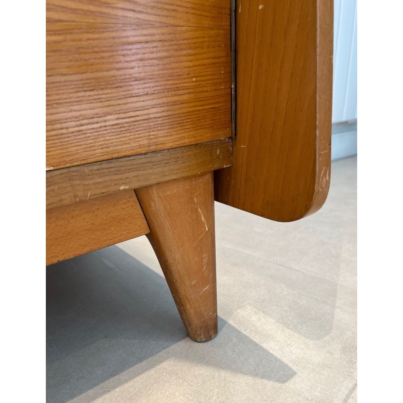 Enfilade en Sapin et Rotin