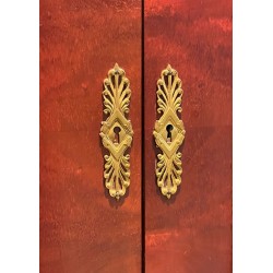 Empire Style Secretary in Flamed Mahogany, Italian, circa 1970