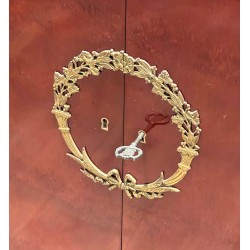 Secrétaire Empire Acajou Flammé, Italie, vers 1970