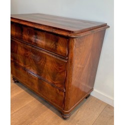 Commode Acajou Flammé, France, Époque Empire, vers 1820