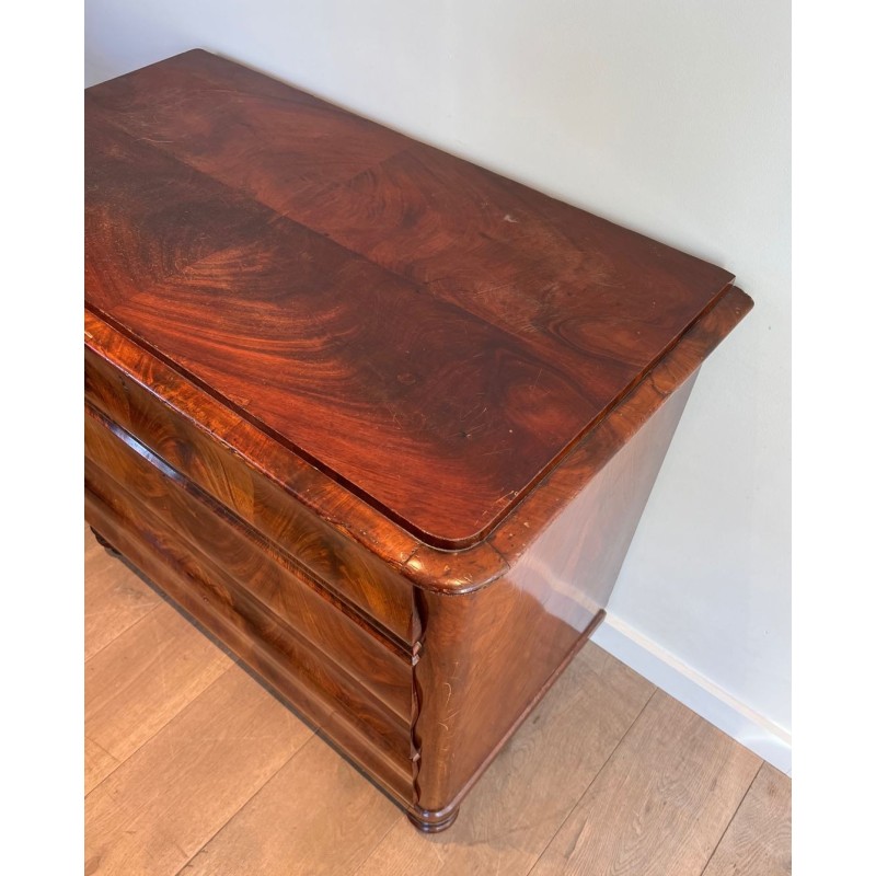 Commode Acajou Flammé, France, Époque Empire, vers 1820