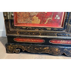 Cabinet Laqué Chinoiseries, France, Art Déco, vers 1940