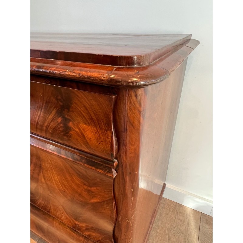 Commode Acajou Flammé, France, Époque Empire, vers 1820