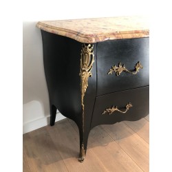 Commode Galbée Ébonisée, De Beyne Roubaix, Art Nouveau, vers 1900