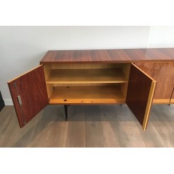 Enfilade Sapelli et Sycomore sur Base Noircie, Italie, vers 1960