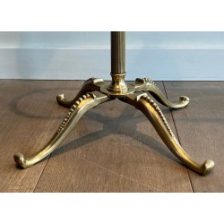 Gentleman’s Valet Stand, Neoclassical, Brass and Wood, French, 1940