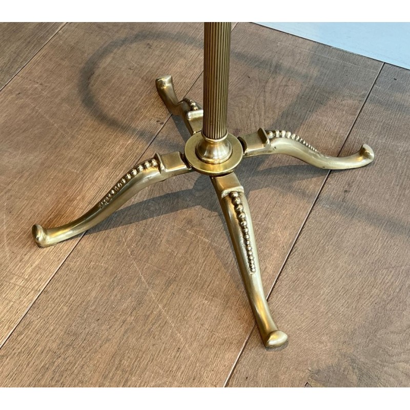 Gentleman’s Valet Stand, Neoclassical, Brass and Wood, French, 1940