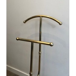 Valet Stand in Brass, Mid-Century, French, circa 1970