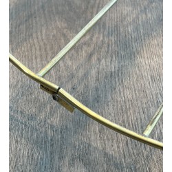 Folding Valet Stand on Casters, Neoclassical Brass and Wood, French, 1940