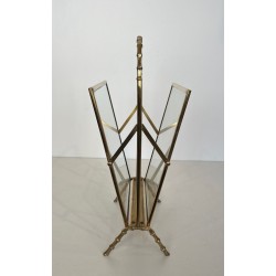 Porte-Revues Façon Faux-Bambou en Bronze et Laiton de la Maison Baguès