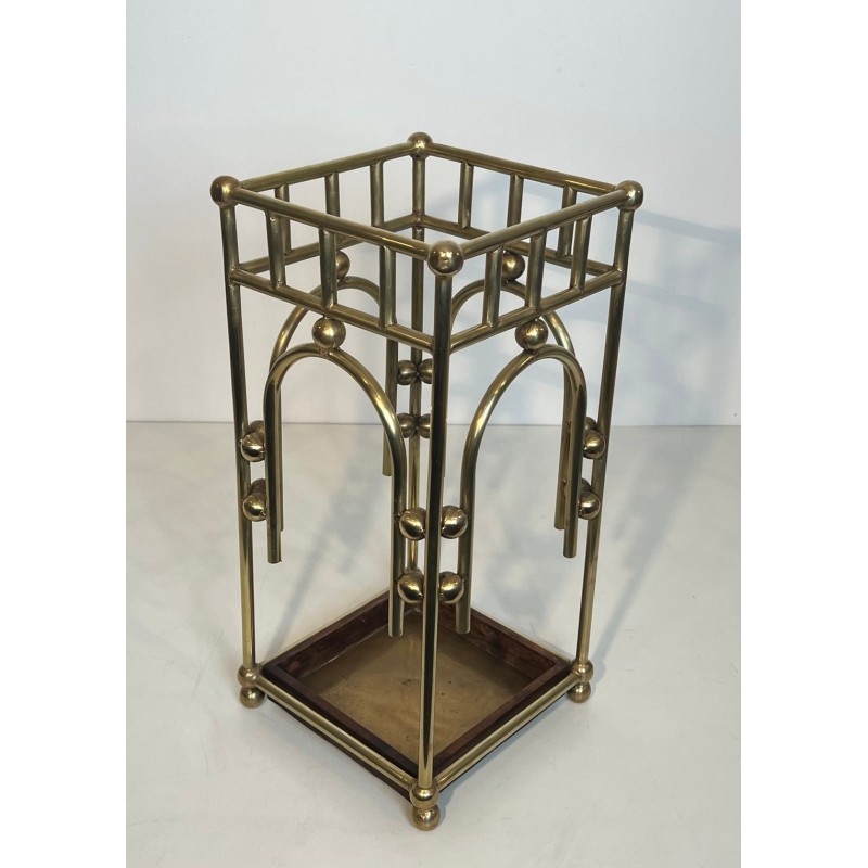 Porte-Parapluies Laiton, Goût de Josef Hoffmann, Autriche, vers 1900
