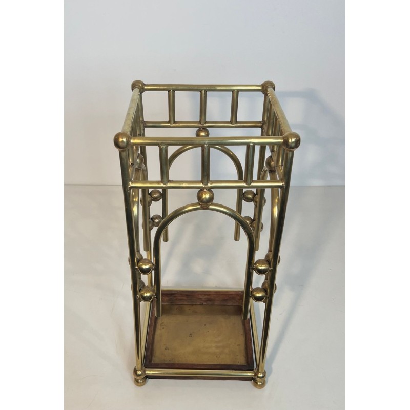Porte-Parapluies Laiton, Goût de Josef Hoffmann, Autriche, vers 1900